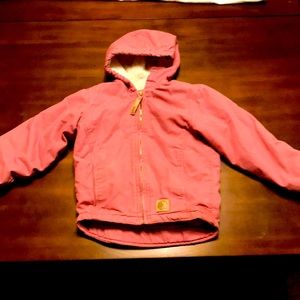 Youth Pink Sherpa coat x-small
